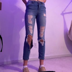 straight leg jeans